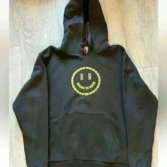 CLSC Life Streetwear Happy hoodie . NWOT. Size Large - Picture 2 of 3